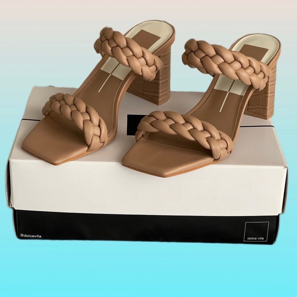 Dolce Vita Tan Braided Sandals